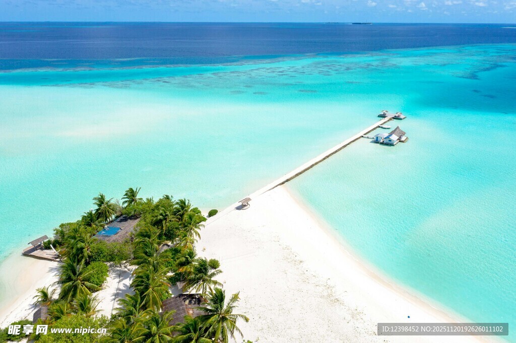 美丽海岛栈桥景观