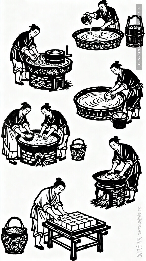 传统豆腐操作步骤图示