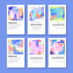 多彩抽象艺术海报设计