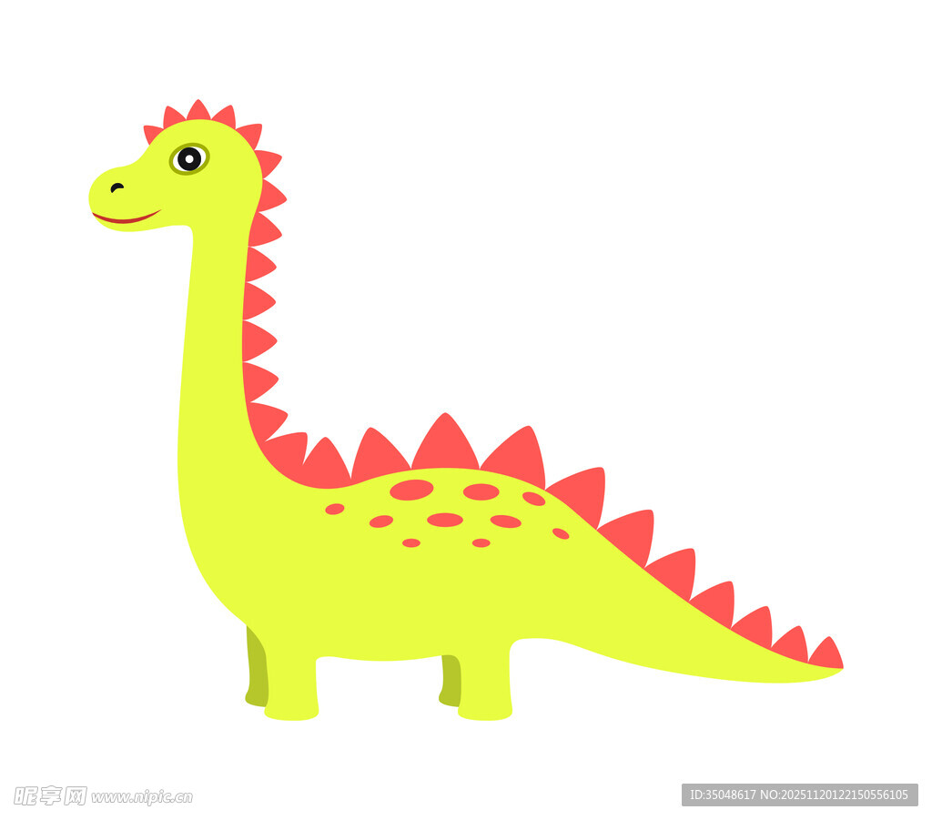 卡通小恐龙 矢量