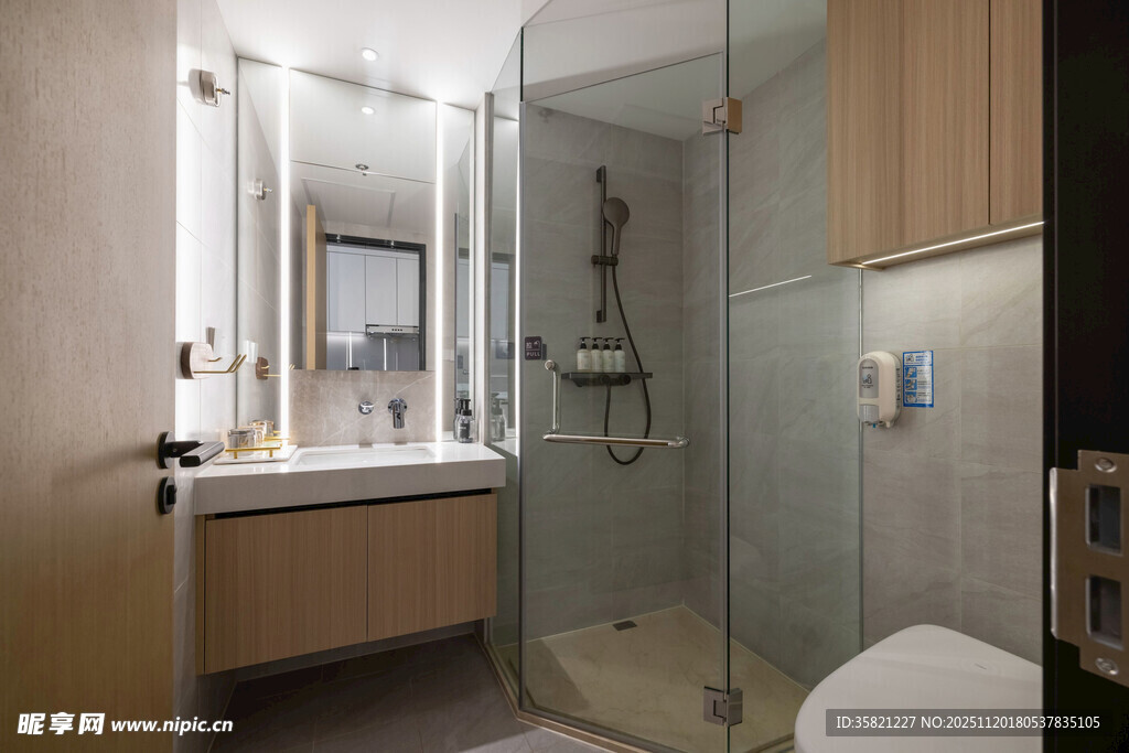 现代简约风浴室一角