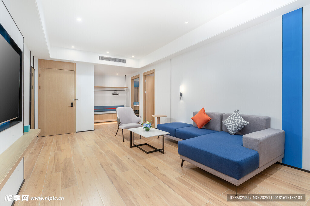 现代简约风客厅室内场景