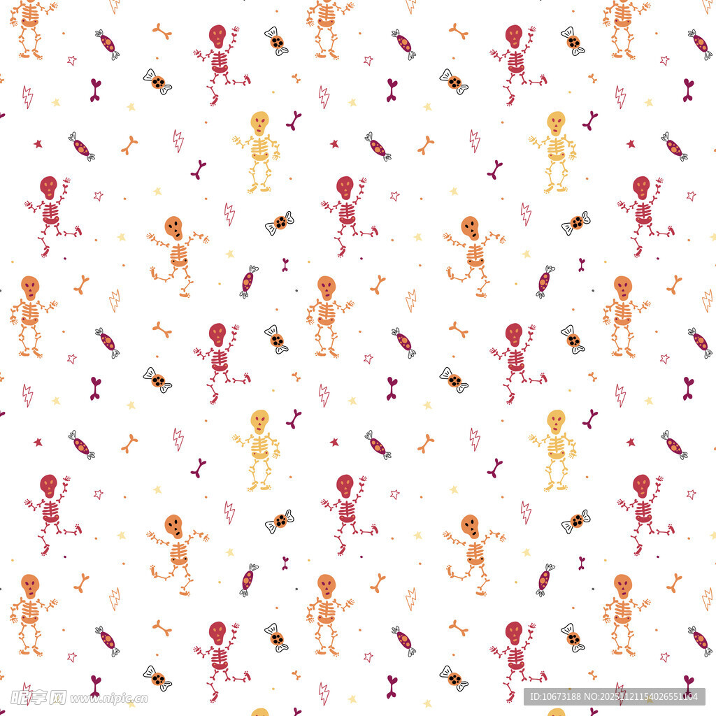 卡通人物图案背景