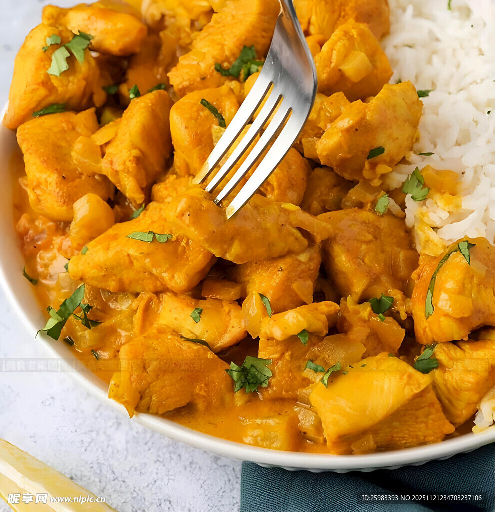 咖喱鸡肉盖饭