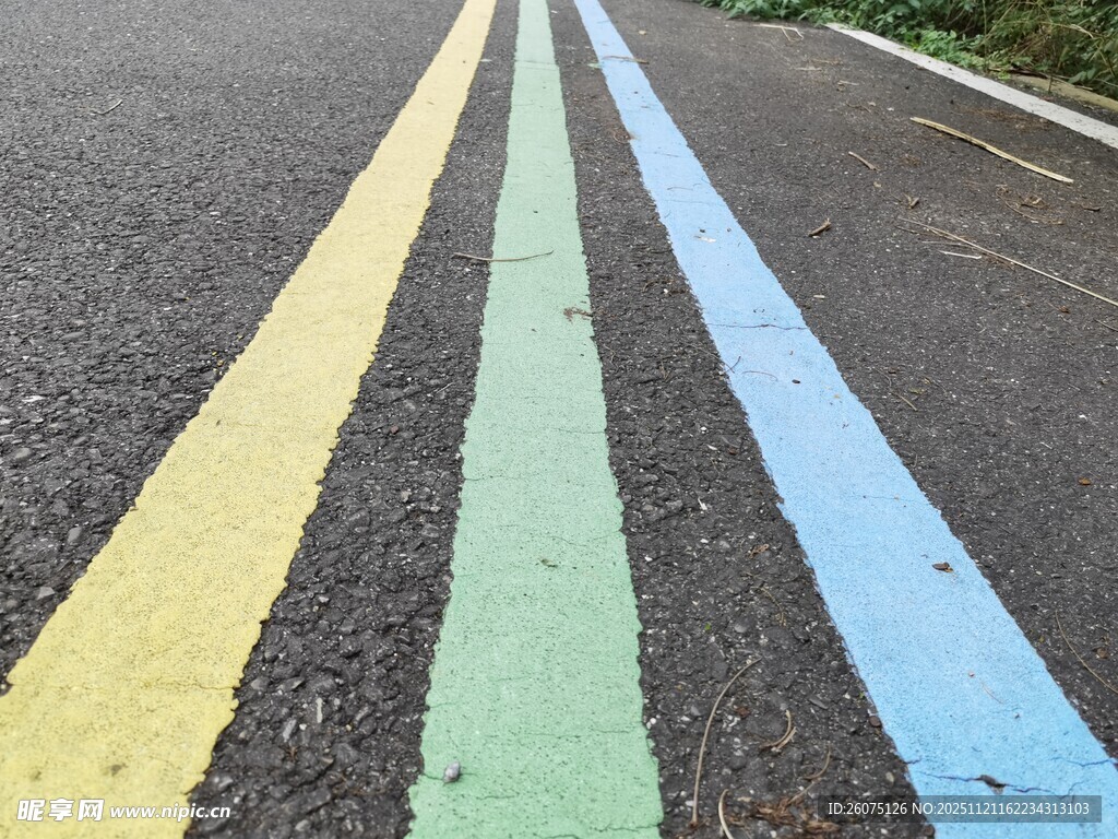 多彩道路标线