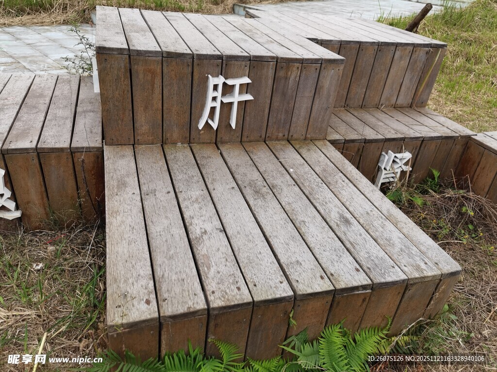 木质台阶