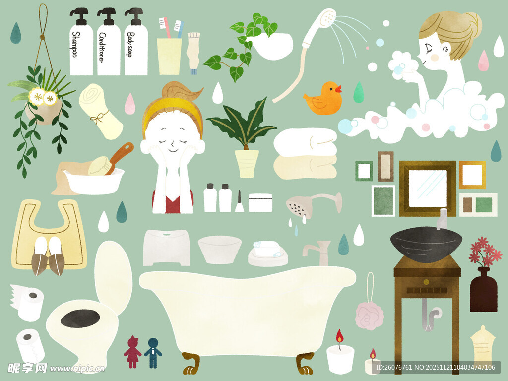 清新可爱的家居生活场景