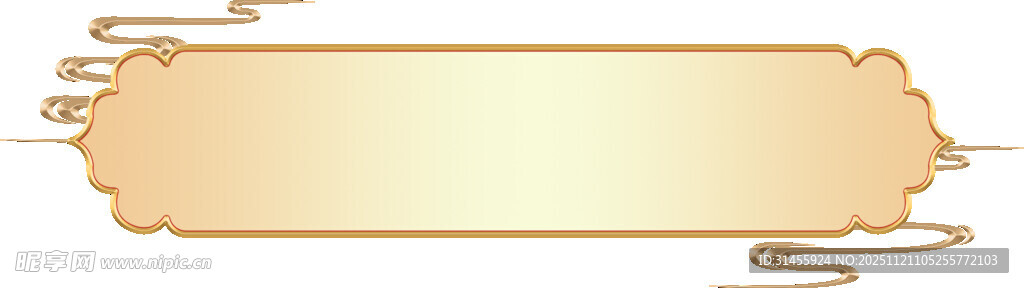 金色古典边框装饰图案