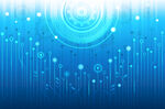 科技感蓝色电路背景图案
