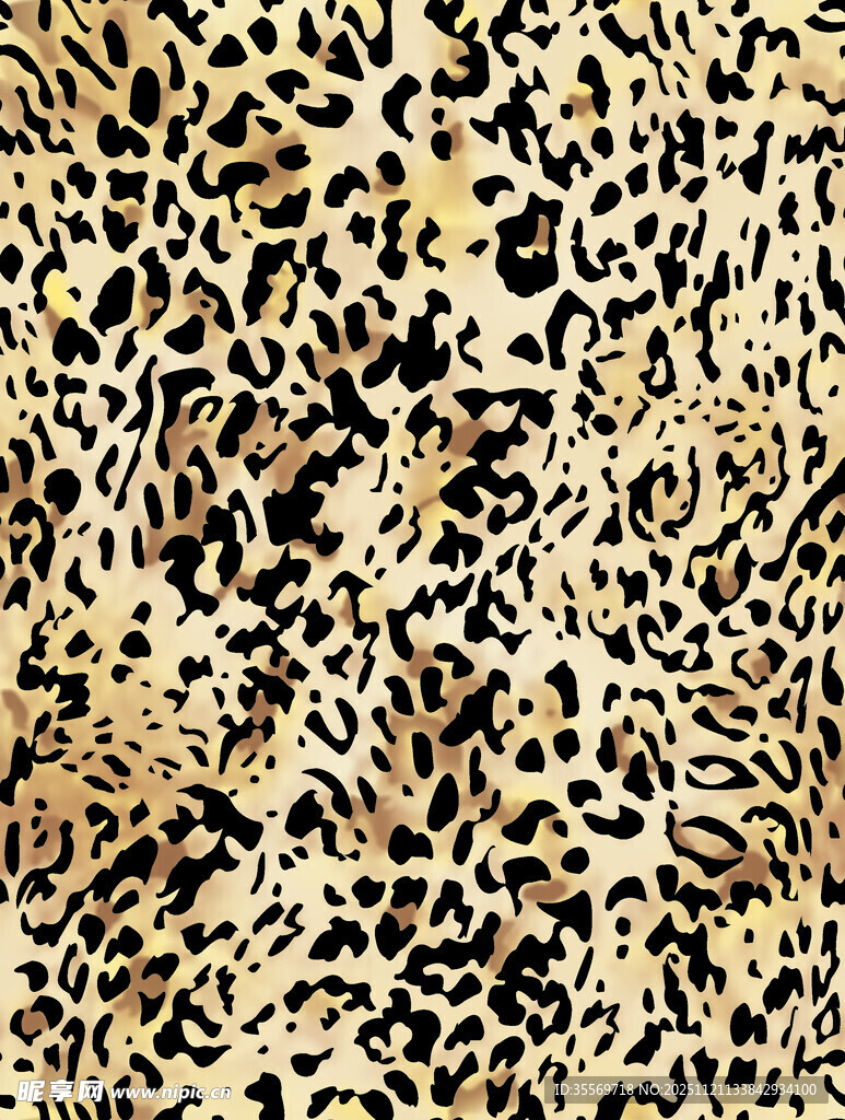豹纹图案纹理背景