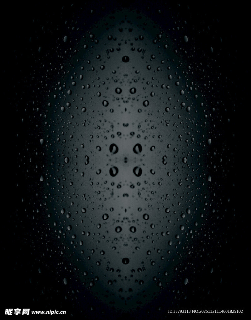 水滴覆盖的深色背景画面