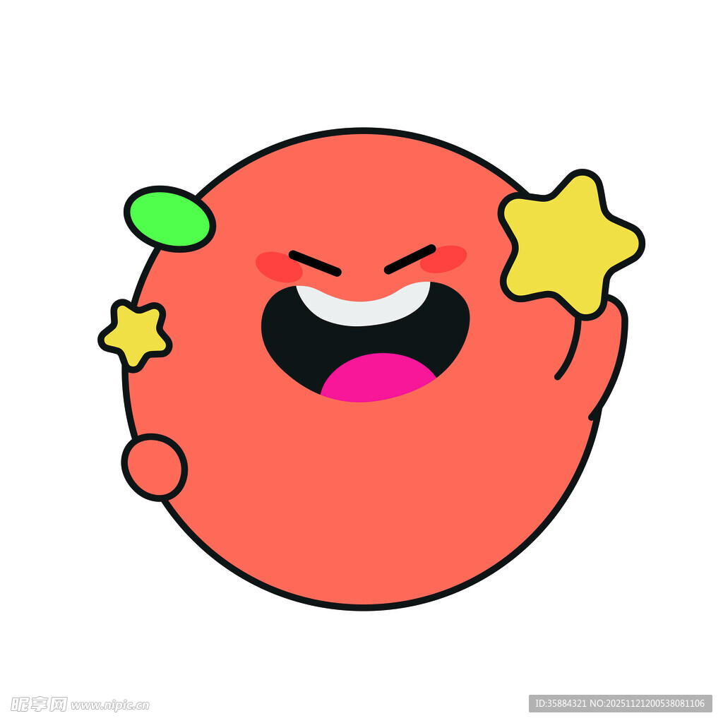 小桔科技卡通形象大笑