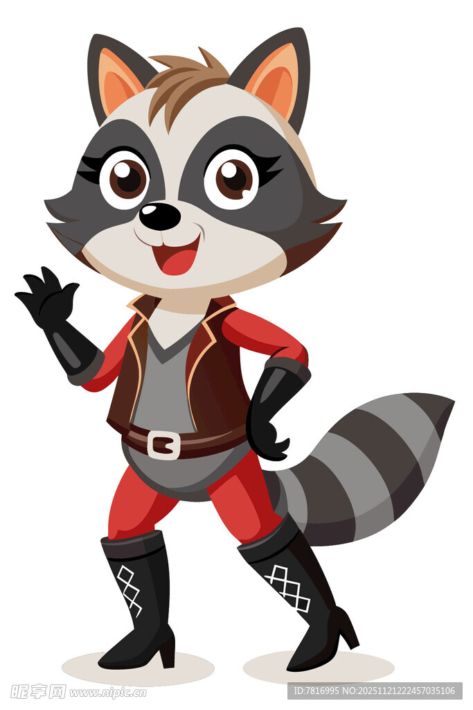 浣熊超级英雄造型