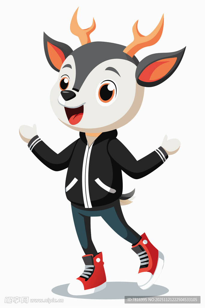 小鹿滑冰欢乐瞬间