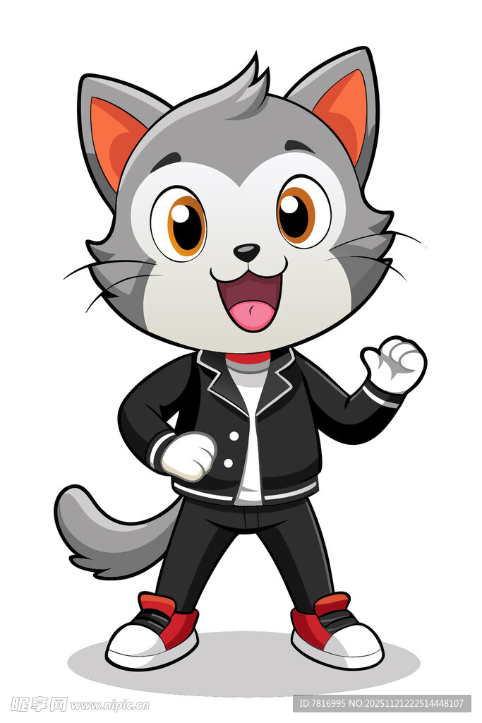 时尚小猫街舞者