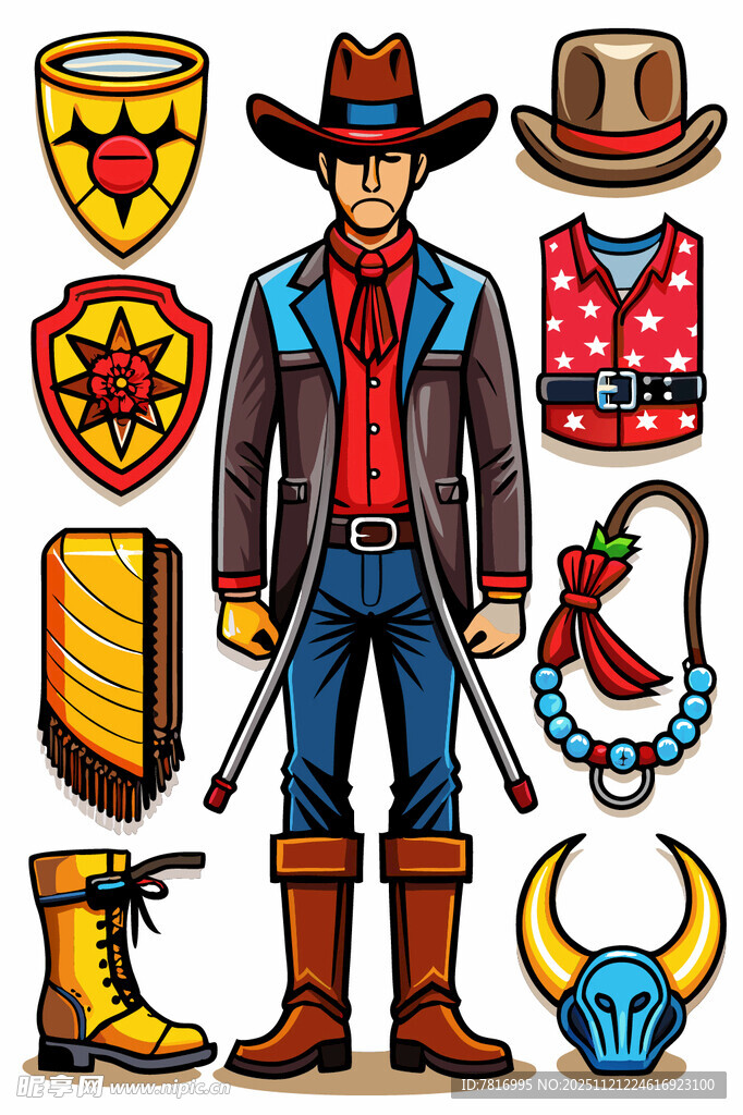 西部牛仔服饰与配饰集合