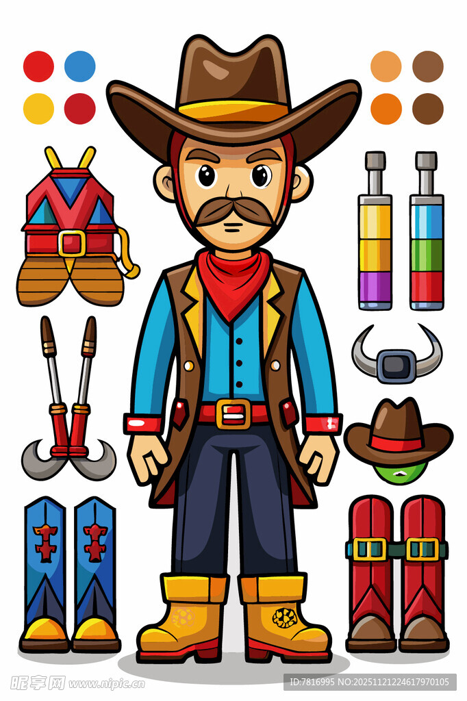 西部牛仔服饰及装备展示