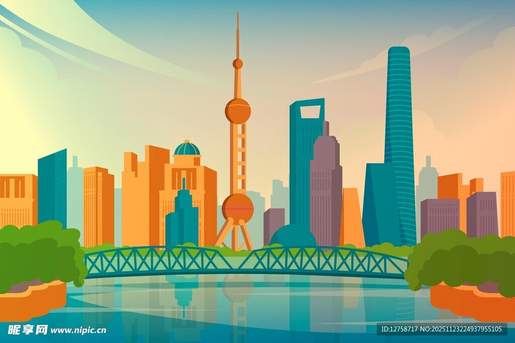 城市天际线展现繁华风貌