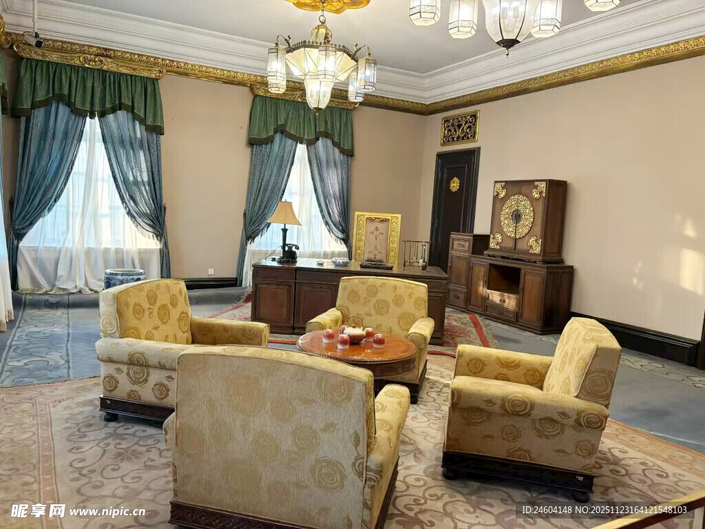 复古豪华客厅室内场景