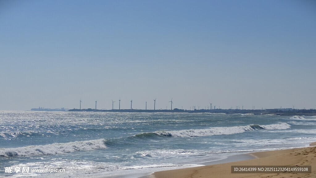 海边风光海浪拍岸景色美