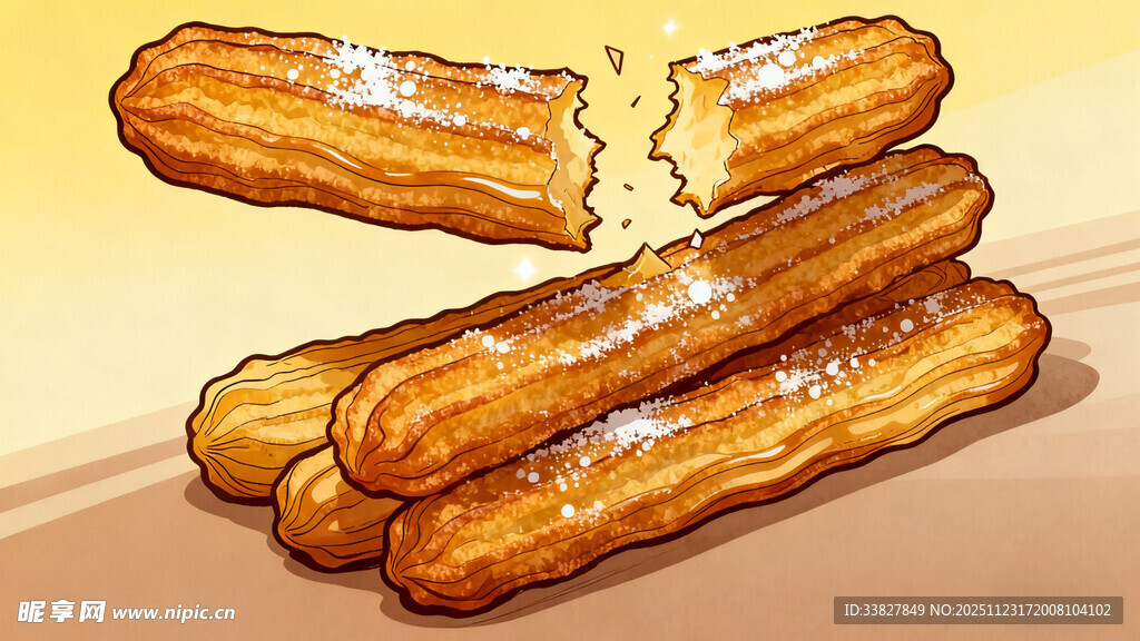 美味酥脆的西班牙油条