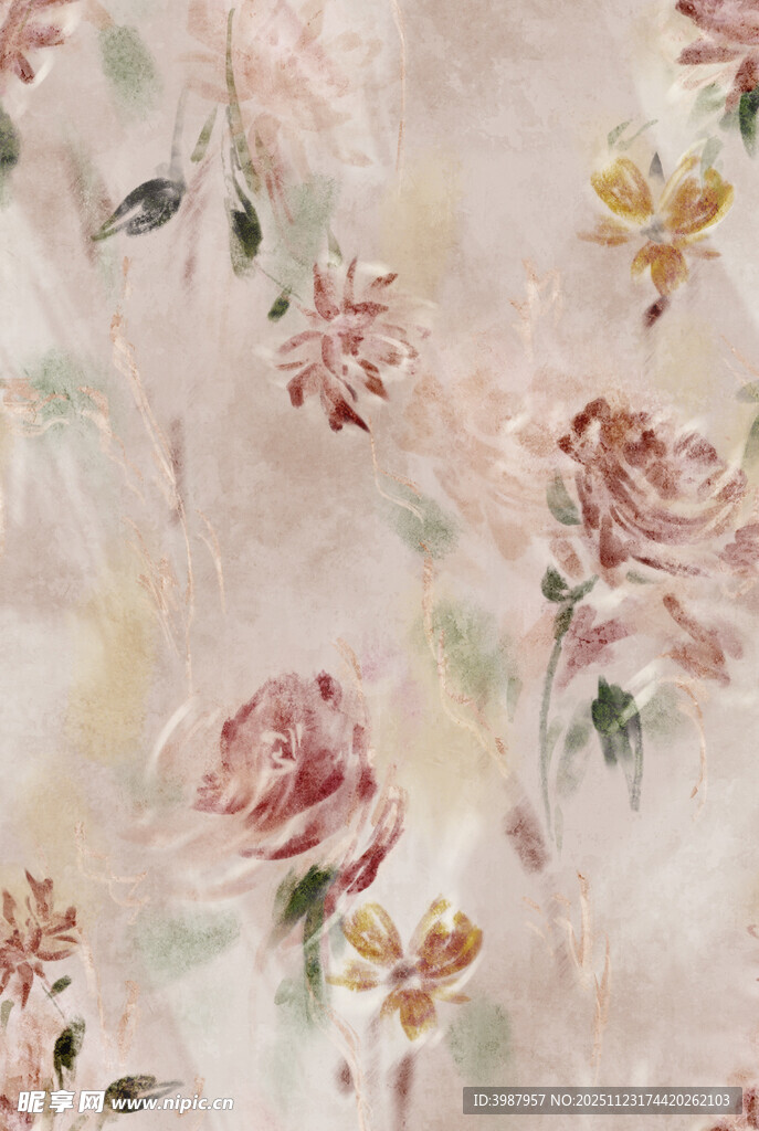 数码印花 四方连续