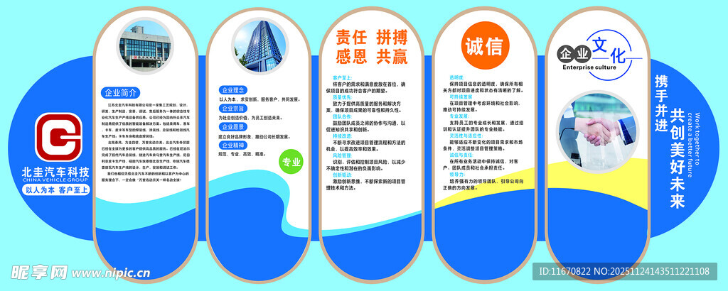 企业服务项目展示牌