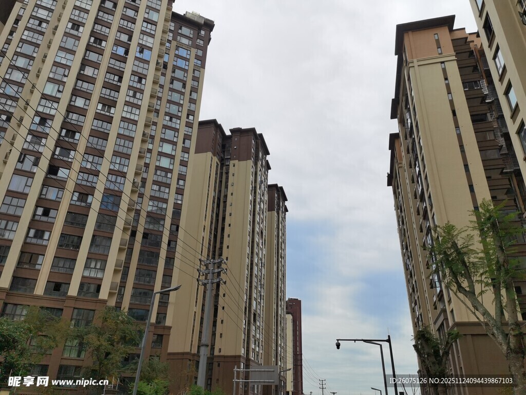高层住宅楼景观