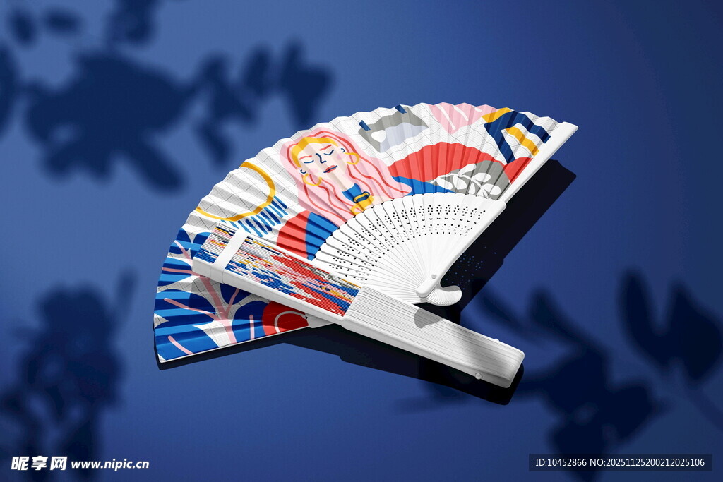 日式折扇样机贴图效果