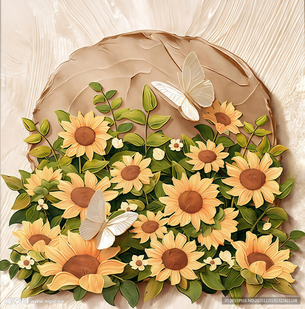 向日葵花环装饰