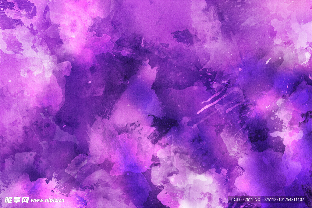 梦幻紫色水彩纹理背景