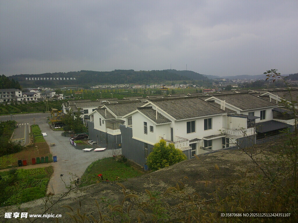 俯瞰住宅区景观