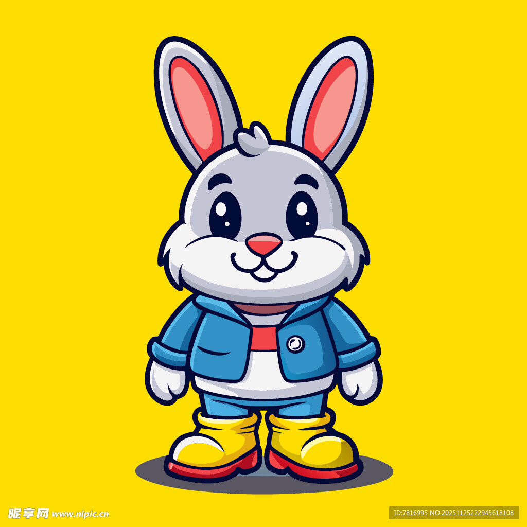 可爱兔子卡通形象