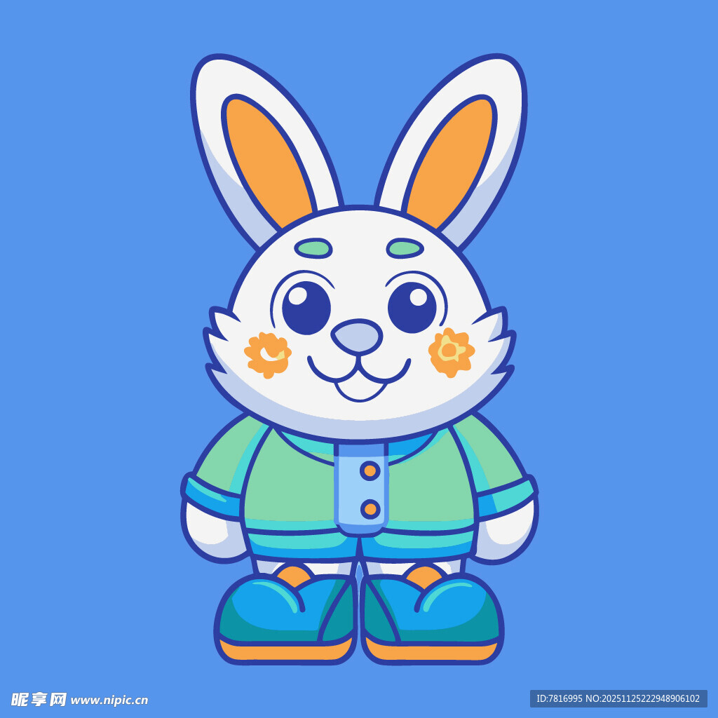 可爱兔子卡通形象