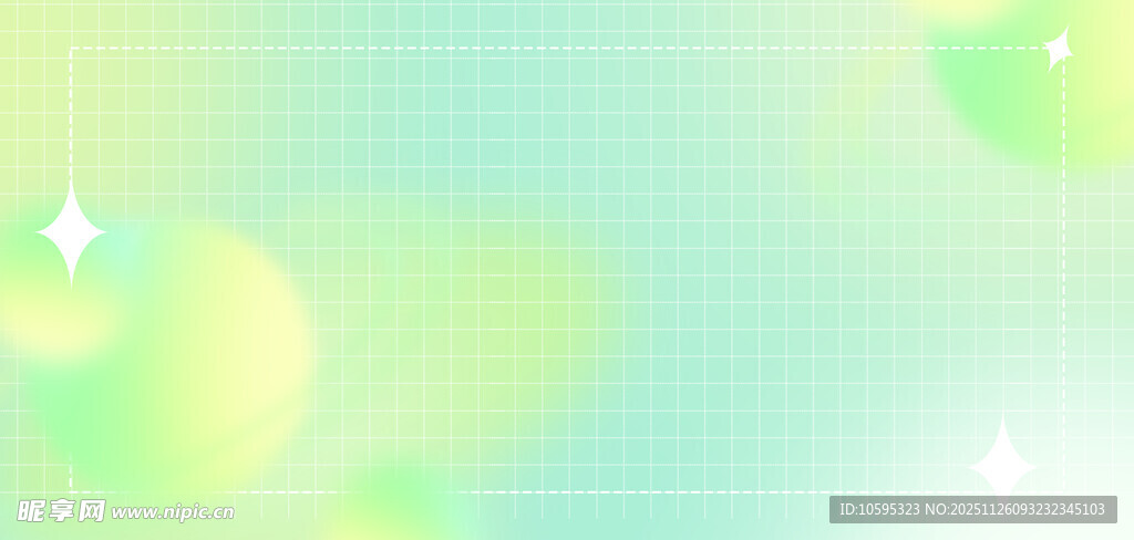 清新淡绿梦幻背景图