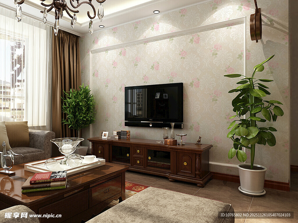 现代简约风客厅室内场景