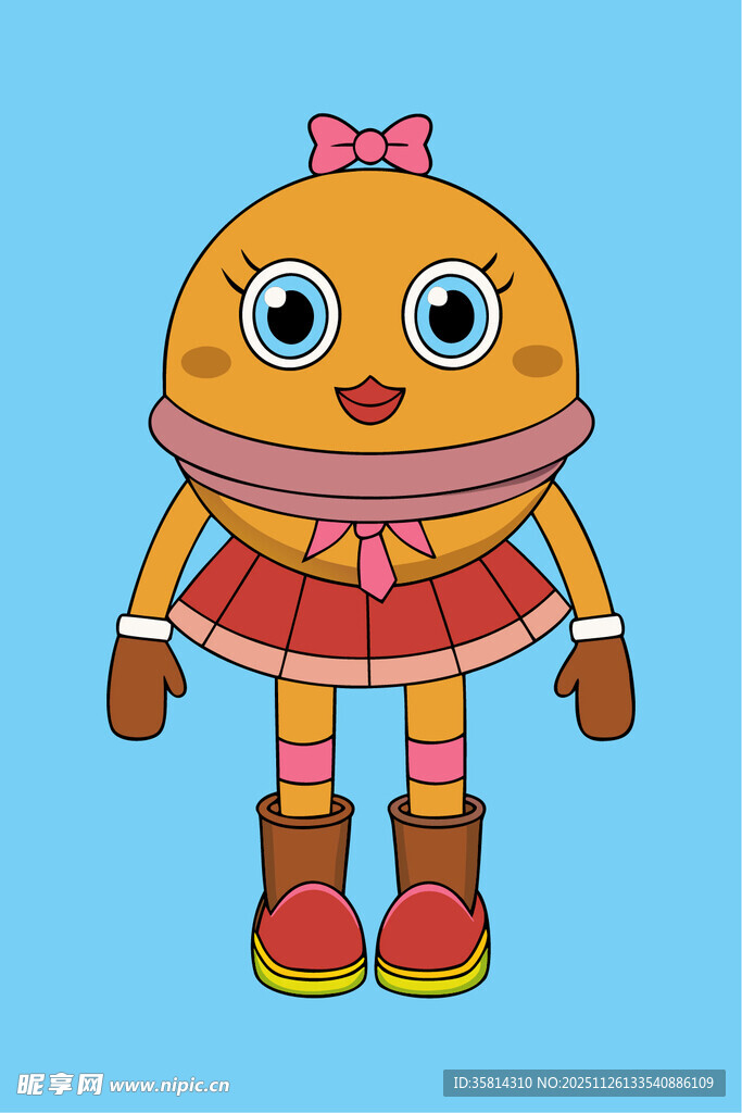 可爱卡通女孩形象