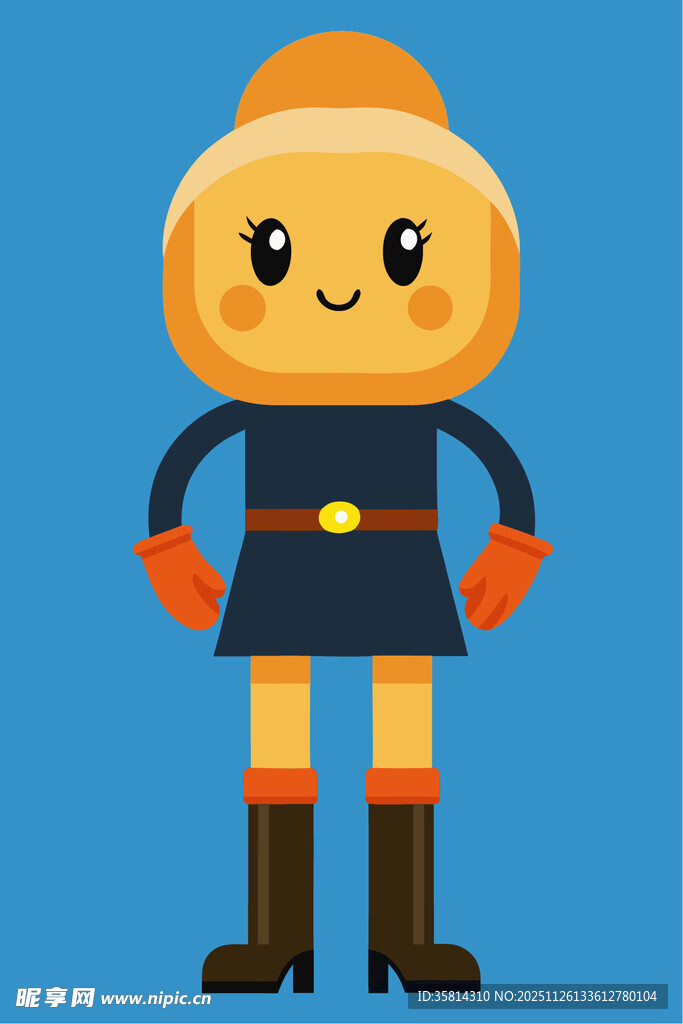 可爱南瓜装扮卡通人物