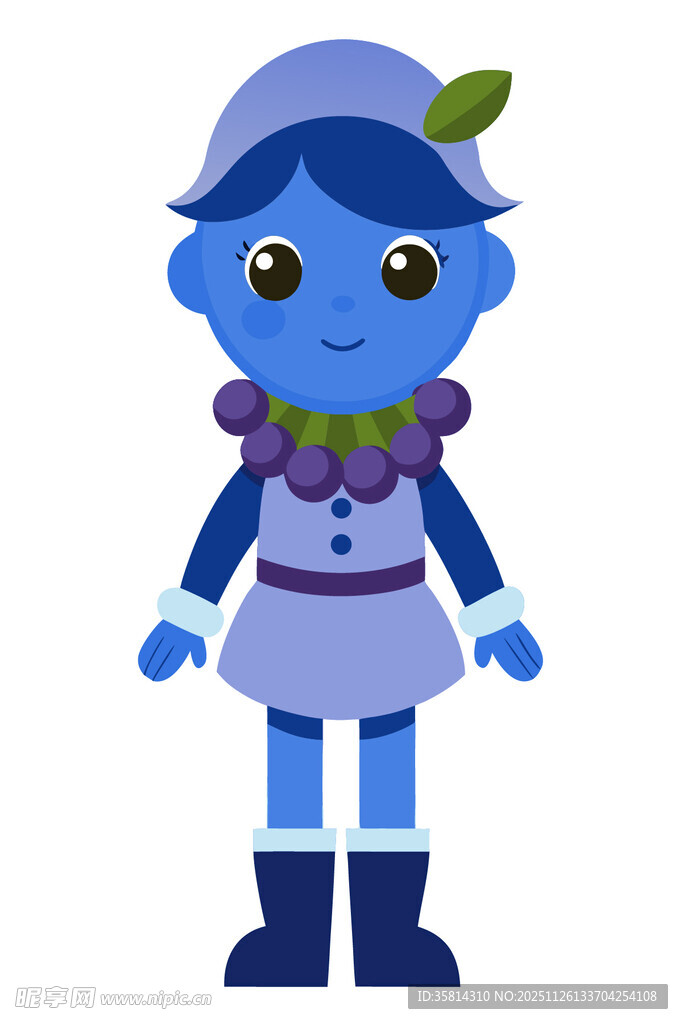 蓝色小精灵卡通形象