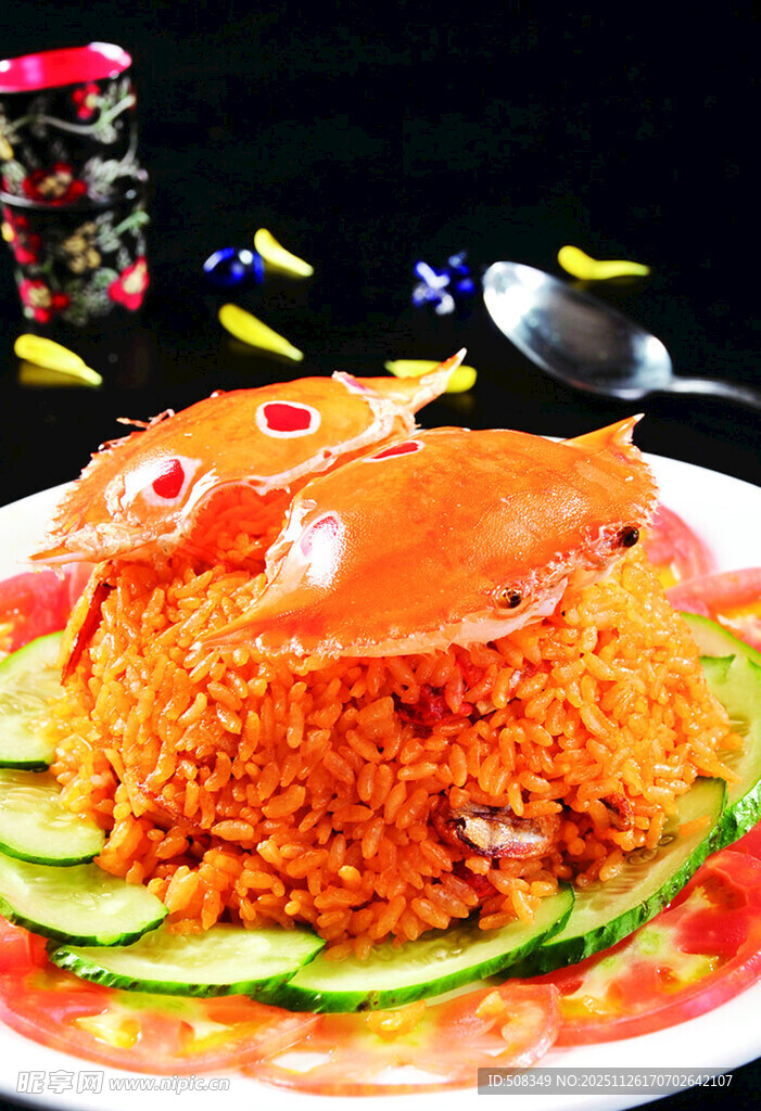 美味螃蟹盖浇饭