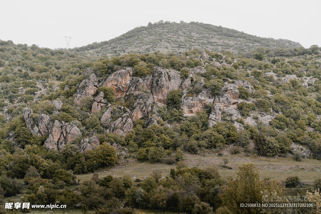 山峦绿植相映成趣