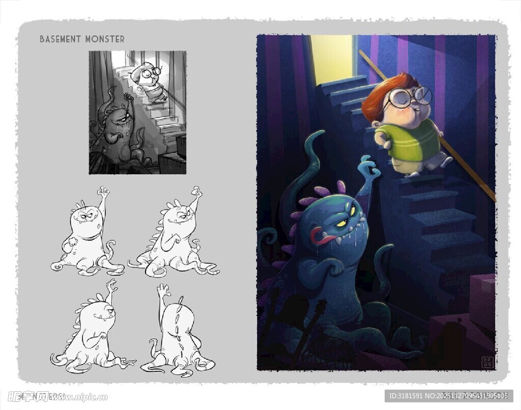 卡通角色绘画创作过程