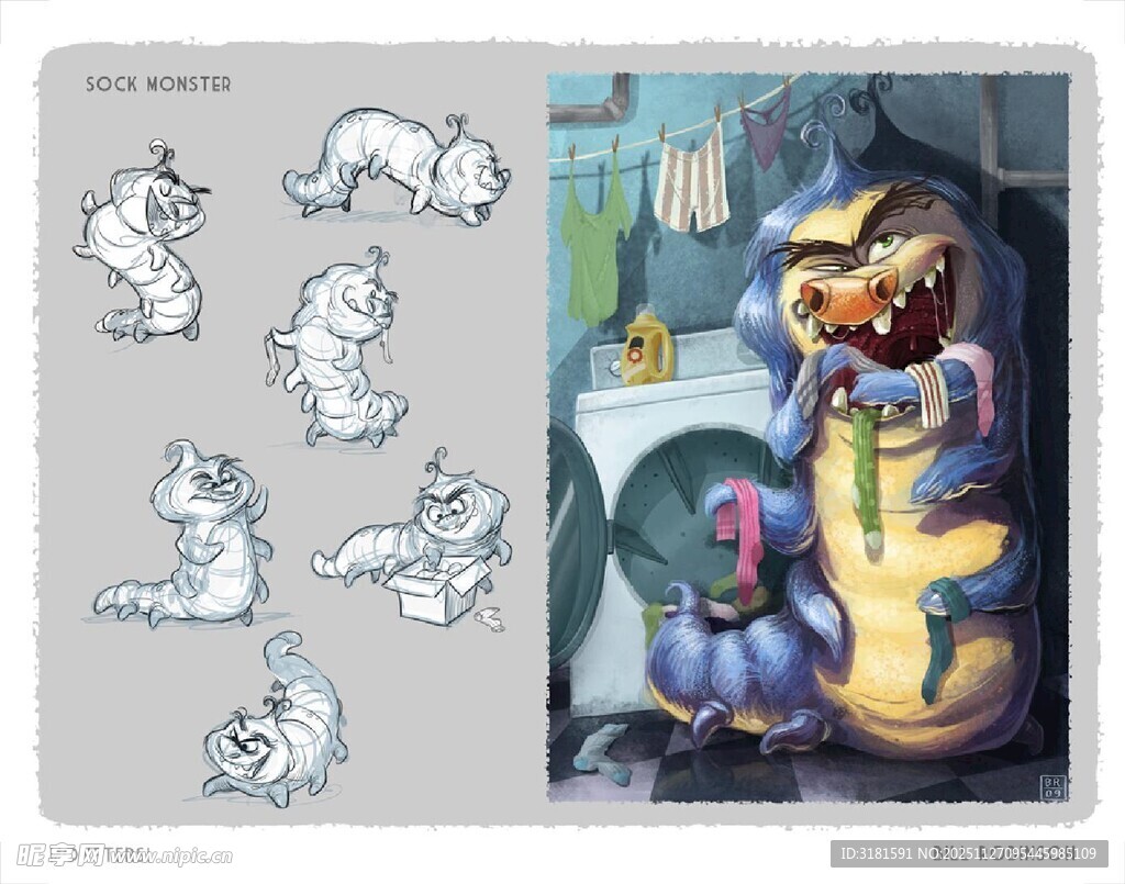 卡通角色绘画步骤展示