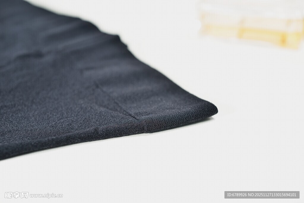 黑色丝袜布料细节特写