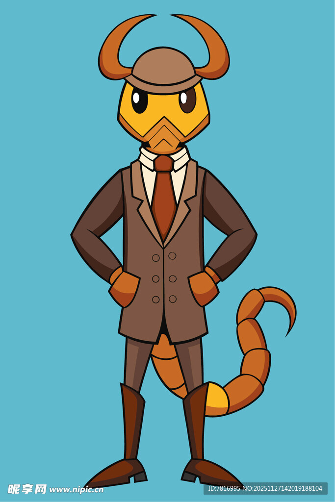 西装老鼠绅士形象