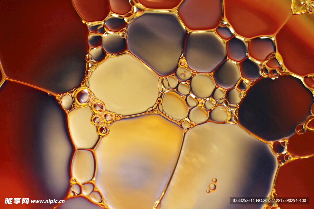 绚丽多彩的微观气泡世界