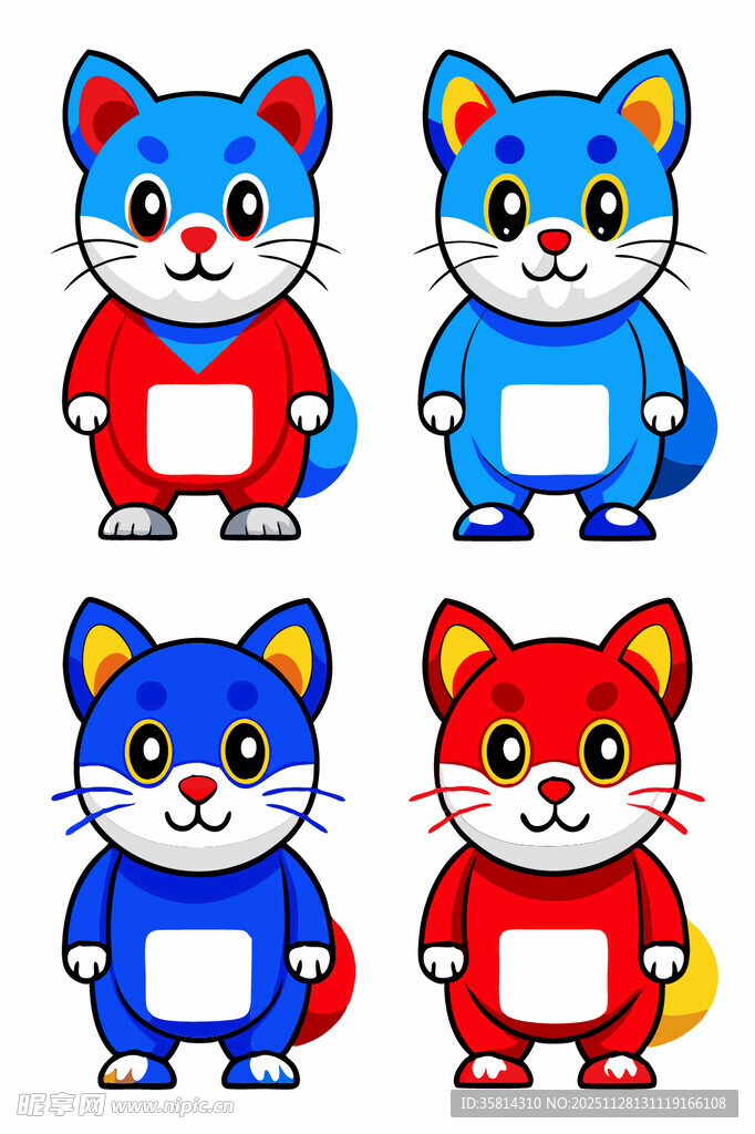 可爱卡通猫咪形象集合