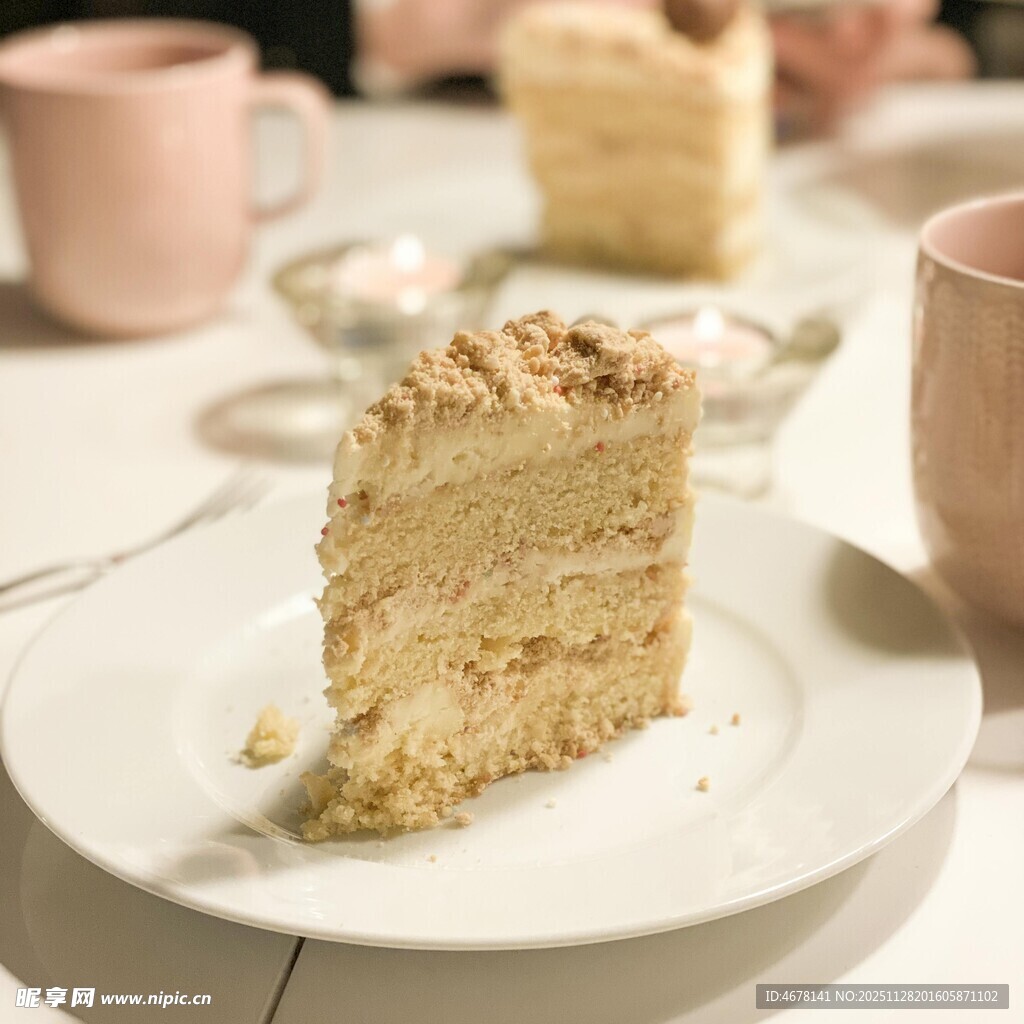 美味千层蛋糕特写