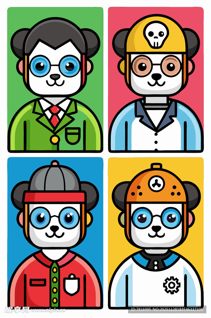 卡通人物头像集合