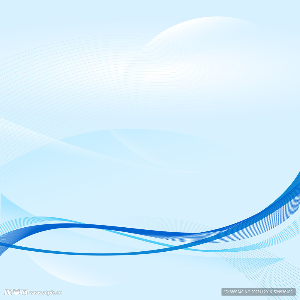 蓝色动感线条背景图